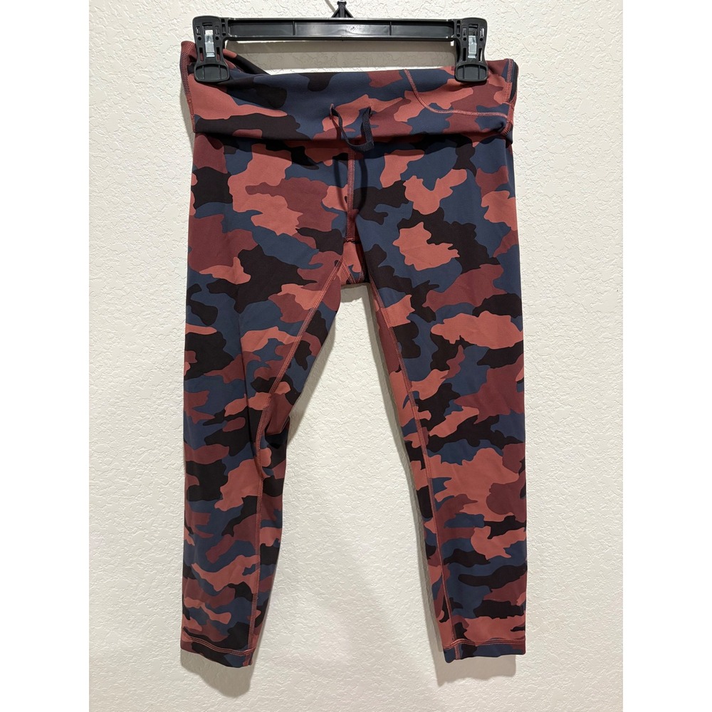 Lululemon Wunder Under HR Crop 21 Heritage 365 Camo Brier Rose Multi Size 8 - Picture 3 of 12